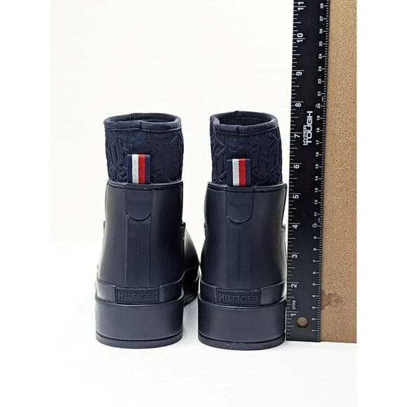 Tommy Hilfiger Women's Benio Waterproof Rain Boots Dark Blue Size 10 (MSRP $99) - Picture 6 of 9